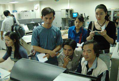 Sinh viên ngành báo mạng