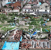 Lốc xoáy kinh hoàng càn quét Trung Quốc: Nhiều người thiệt mạng, khung cảnh hiện trường hoang tàn