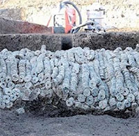 Kho báu 100.000 đồng xu cổ chôn dưới công trường xây dựng