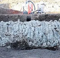 Kho báu 100.000 đồng xu cổ chôn dưới công trường xây dựng
