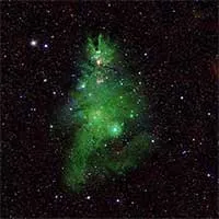 NASA công bố hình ảnh "cây thông Noel" lấp lánh giữa Ngân hà