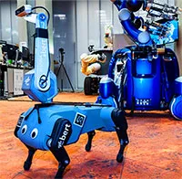 Phi hành gia điều khiển robot chó từ không gian
