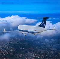 Hệ thống máy bay kéo tàu lượn để chở hàng trên không