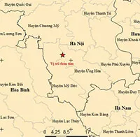 Xảy ra động đất có độ lớn 4 gây rung lắc ở nhiều khu vực trên địa bàn Hà Nội