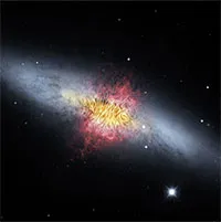 Phát hiện đợt bùng phát tia gamma của sao từ Messier 82