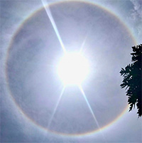 Hào quang đẹp mắt xuất hiện trên bầu trời Đồng Nai