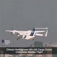 Máy bay chở hàng không người lái của Trung Quốc cất cánh