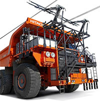 Xe ben điện có thể vừa chạy vừa sạc