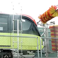 Video: Hệ thống rửa tàu Nhổn - ga Hà Nội trong ba phút