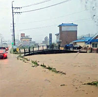 Ngập lụt kinh hoàng ở Hàn Quốc do mưa lớn, nhiều chuyến bay bị huỷ, tàu điện đóng cửa