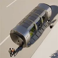 Xe tự lái hình bong bóng độc đáo của Hàn Quốc