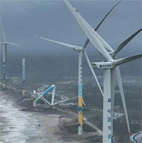 Vì sao chỉ một trang trại điện gió Trung Quốc hư hại do bão Yagi?