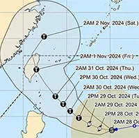 Xuất hiện bão Kong-rey ngoài khơi Philippines, diễn biến khó lường, dự báo địa điểm đổ bộ mới