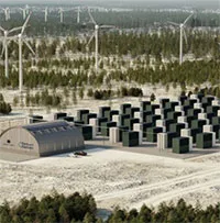 Cơ sở thu giữ CO2 bằng điện gió đầu tiên trên thế giới