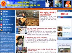 Khai trương trang web về cúm gia cầm
