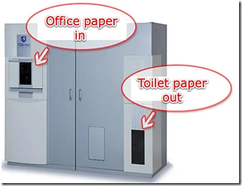 Biến rác thải văn phòng thành giấy vệ sinh