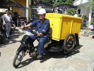 Thử nghiệm thành công xe chở rác bằng gas