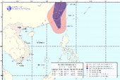 Bão số 5 hướng vào Trung Quốc