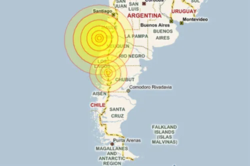 Động đất 6,2 độ Richter ở Chile