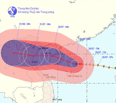 Tin bão gần bờ (Cơn bão số 3)