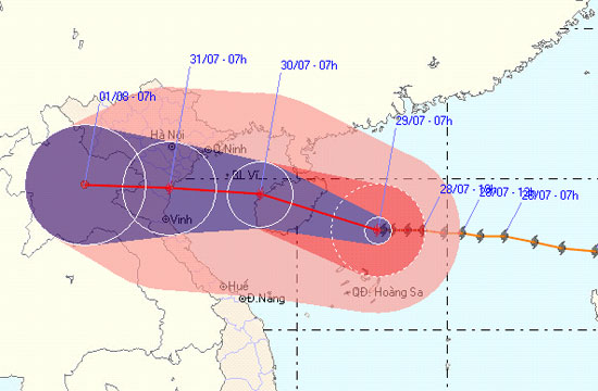 Tin bão gần bờ (Cơn bão số 3) - cập nhật