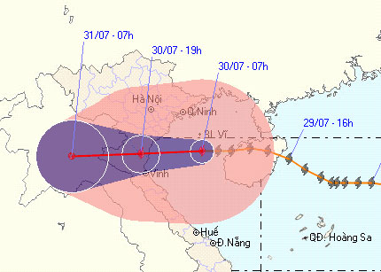Tin cuối cùng về cơn bão số 3