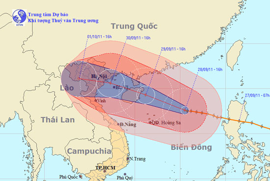 Tin bão trên biển Đông