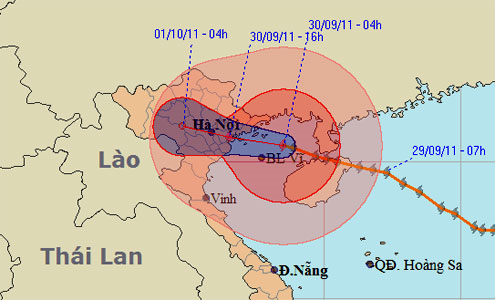Bão đổ bộ từ Quảng Ninh đến Nam Định
