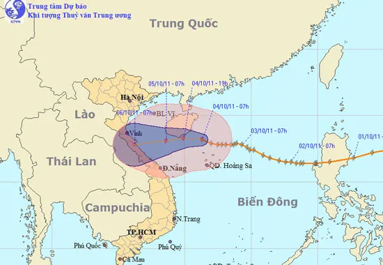 Bão số 6 suy yếu, "bẻ" hướng đi