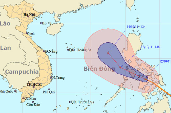 Bão Banyan mạnh cấp 8 trên biển Đông