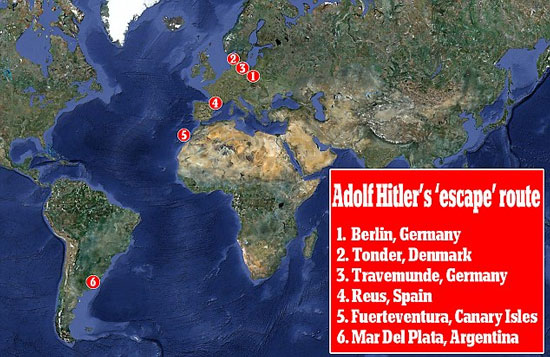 Hitler chết già ở Argentina?