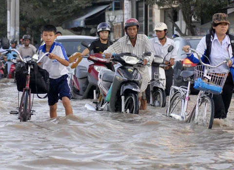 Mất 40% đồng bằng Cửu long nếu nước biển dâng một mét