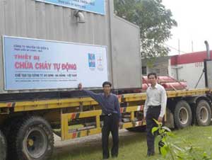 Máy chữa cháy tự động 3 giây