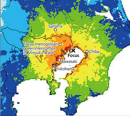 Có thể sẽ xảy ra động đất mạnh ở Bắc Vịnh Tokyo