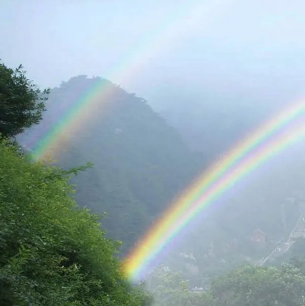 Kỳ lạ cầu vồng song sinh