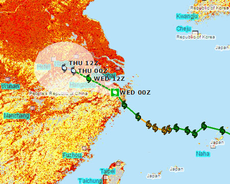 Hình ảnh: Bão mạnh tàn phá miền đông Trung Quốc