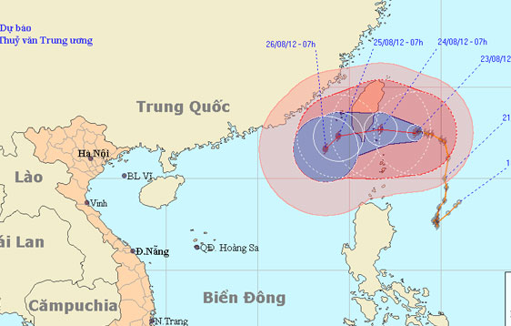 Biển động mạnh vì ảnh hưởng hoàn lưu bão Tembin