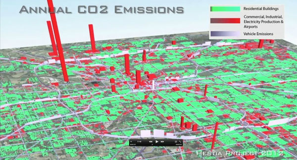 Hestia - hệ thống ước tính lượng khí thải trong không khí