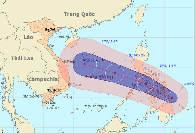 Bão Sơn Tinh sắp vào biển Đông