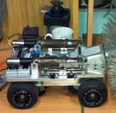 Chế tạo thành công robot thông đường ống