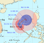 Bão Bopha tiến vào Việt Nam như thế nào?