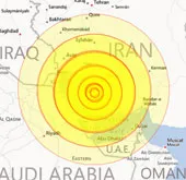Động đất gần nhà máy hạt nhân Iran, 30 người chết