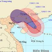 Bão Utor sẽ gây mưa lớn ở các tỉnh đông bắc