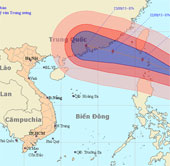 Siêu bão Usagi tiến vào biển Đông, gió giật trên cấp 17