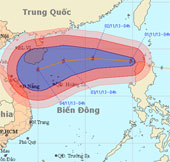 Bão Krosa mạnh hơn và tiến nhanh vào biển Đông