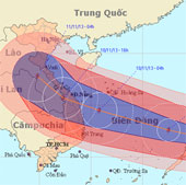 Siêu bão Haiyan sắp đổ bộ Phillippin