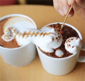 Tạo hình 3D tuyệt đẹp từ bọt sữa trên tách cà phê