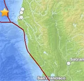 Động đất 6,9 độ ngoài khơi California