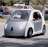 Google ra mắt mẫu xe không phanh, không vô lăng