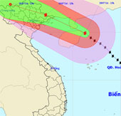 Bão Thần Sấm tiến thẳng vào Quảng Ninh